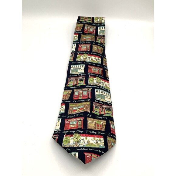 Traditional Craft Other - Traditional Craft Pubs of Ireland Silk Tie 59 x 4 Blue Kilkenny Westport Beer
